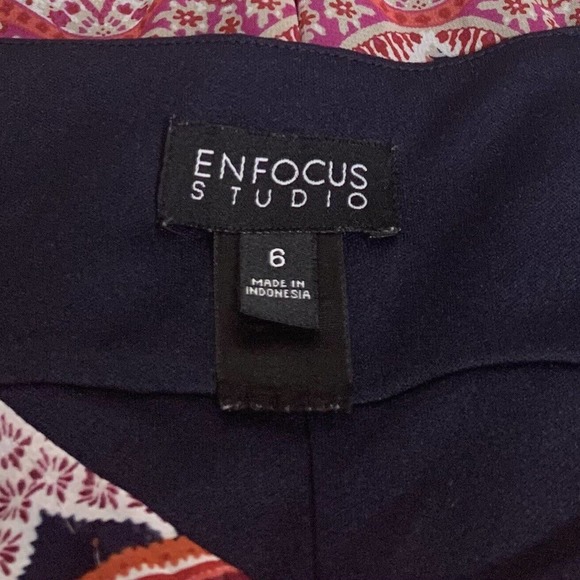 EN FOCUS WOMEN'S RED & BLACK BOHO PAISLEY TIE WAIST PULLOVER DRESS - Picture 5 of 8